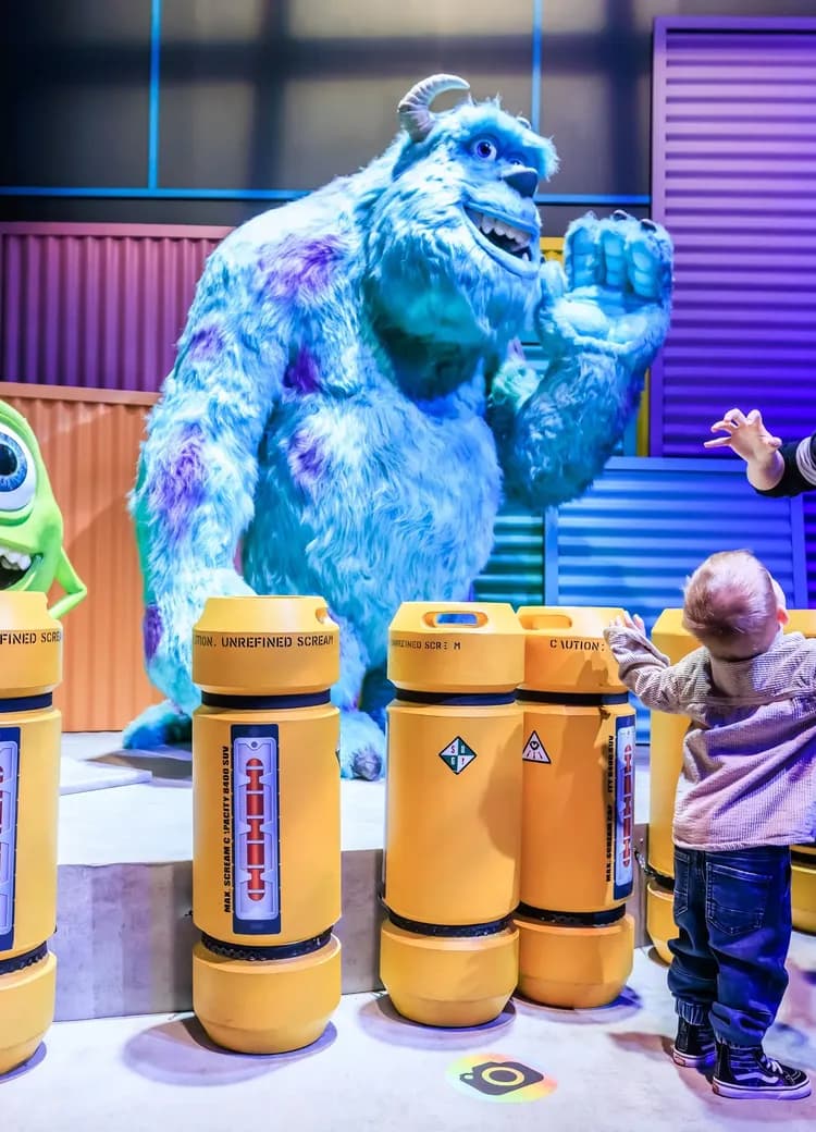 People with Sully and Mike from Monster Inc Room